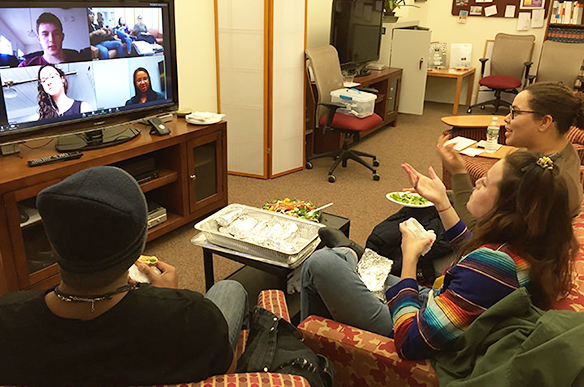 Slavic studies students have a virtual meeting with alumni.