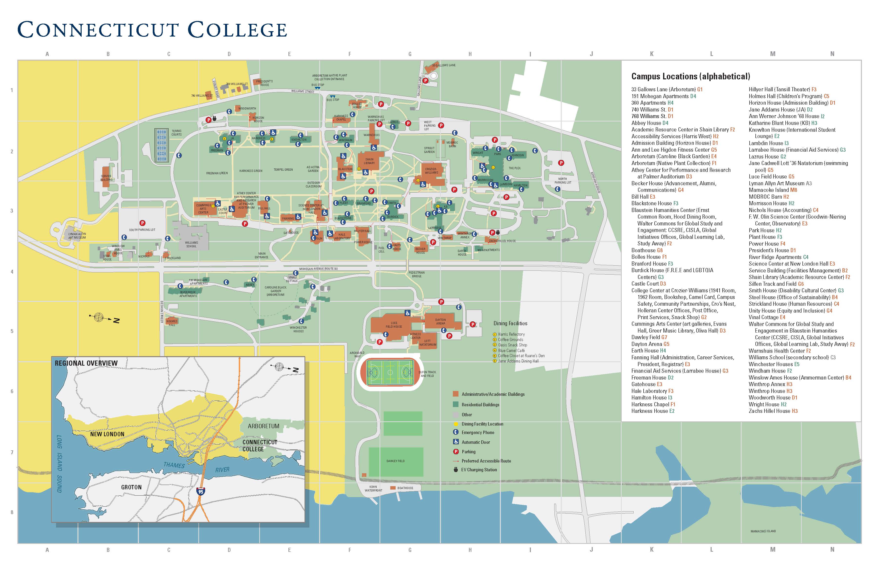 A detailed imaged of campus