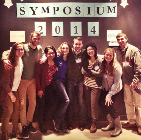 These are the Connecticut College students who attended the symposium last year. 