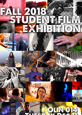 Film Studies student exhibition poster 2018 