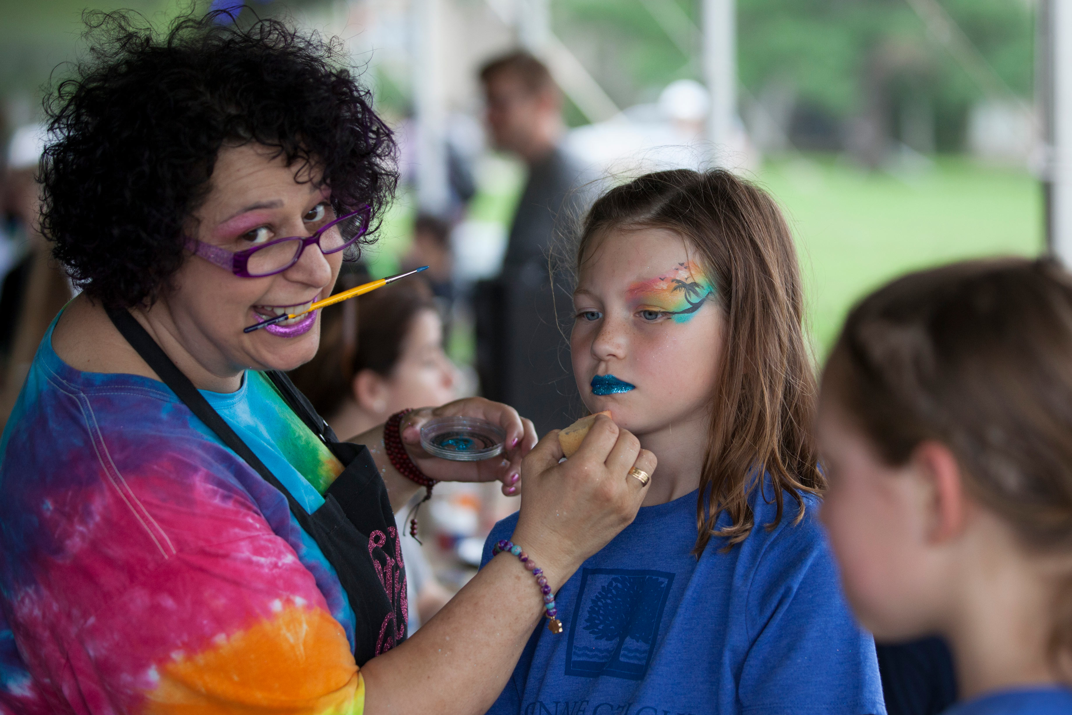 Face painting at Reunion 2018