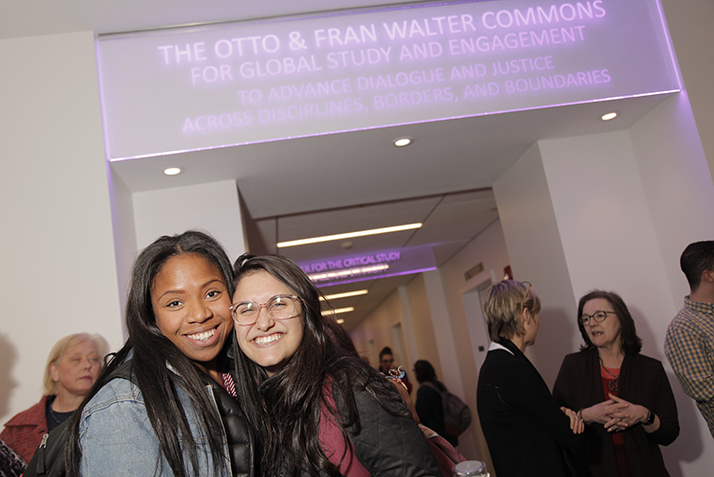 Students celebrate Founders Day at the Otto and Fran Walter Commons for Global Study and Engagement.