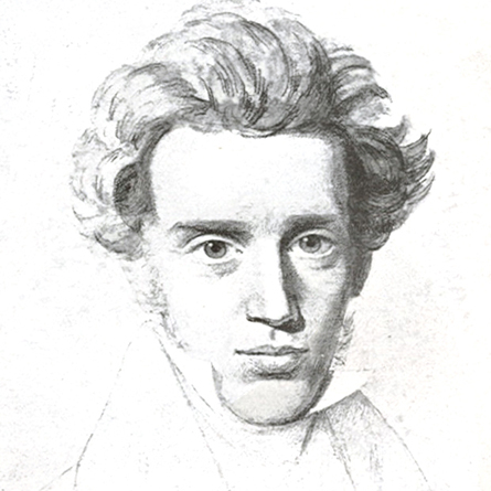 Danish philosopher Søren Kierkegaard (1813-1855)