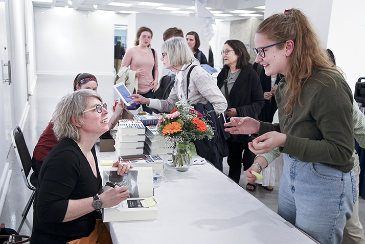 After her talk, Lepore signed copies of her newest book.