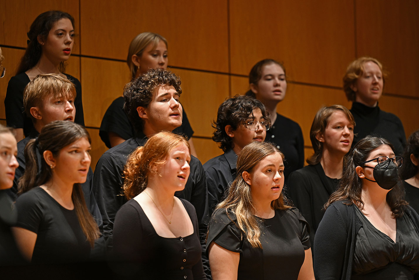 Choir performing at Evans Hall at Fall Weekend 2023