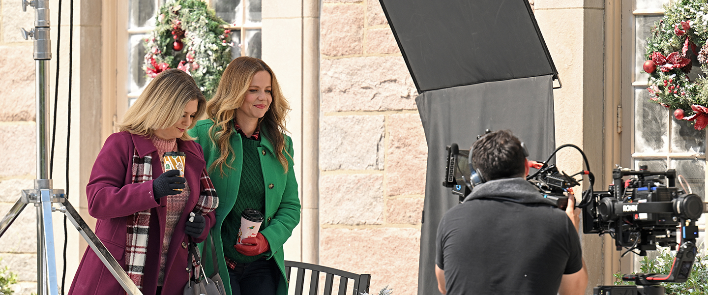 A hallmark movie is filmed on campus in July