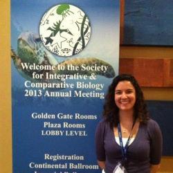 Catherine Alves '13 traveled with a team of scientists to present at a professional research conference.