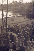The Connecticut College Arboretum Outdoor Theater, ca. 1934.